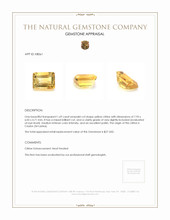 1.69 Ct. Citrine from Ceylon (Sri Lanka) Appraisal
