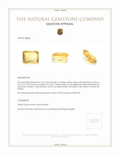 1.52 Ct. Citrine from Ceylon (Sri Lanka) Appraisal