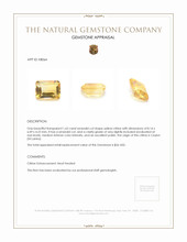 1.62 Ct. Citrine from Ceylon (Sri Lanka) Appraisal