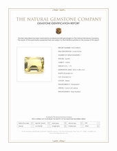 1.72 Ct. Yellow Citrine from Ceylon (Sri Lanka) Scan Report