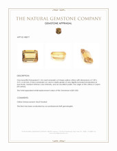1.54 Ct. Yellow Citrine from Ceylon (Sri Lanka) Appraisal