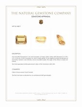 1.54 Ct. Citrine from Ceylon (Sri Lanka) Appraisal