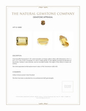 1.87 Ct. Citrine from Ceylon (Sri Lanka) Appraisal