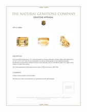 1.81 Ct. Yellowish Orange Citrine from Ceylon (Sri Lanka) Appraisal