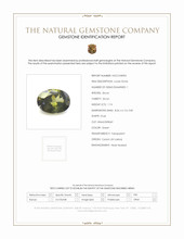 1.74 Ct. Green Zircon from Ceylon (Sri Lanka) Scan Report
