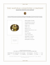 2.56 Ct. Yellowish Brown Zircon from Ceylon (Sri Lanka) Scan Report