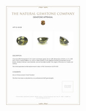 2.22 Ct. Zircon from Ceylon (Sri Lanka) Appraisal