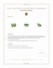 2.06 Ct. Demantoid Garnet from Madagascar Appraisal