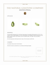 0.32 Ct. Green Tourmaline from Mozambique Appraisal