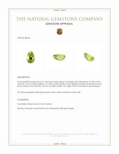 0.39 Ct. Green Tourmaline from Mozambique Appraisal