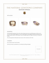 2.44 Ct. Zircon from Ceylon (Sri Lanka) Appraisal