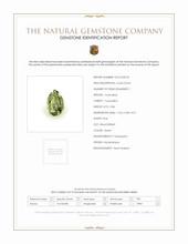 0.86 Ct. Green Tourmaline from Mozambique Scan Report