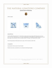 0.77 Ct. Aquamarine from Brazil Appraisal