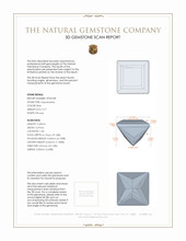 0.77 Ct. Aquamarine from Brazil 3 D Scan Report