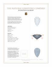 2.63 Ct. Aquamarine from Mozambique 3 D Scan Report