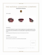 1.91 Ct. Orangish Brown Zircon from Ceylon (Sri Lanka) Appraisal