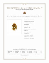2.82 Ct. Yellow Zircon from Ceylon (Sri Lanka) Scan Report