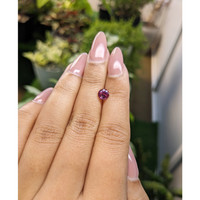 0.99 Ct. Rhodolite Garnet from Ceylon (Sri Lanka) Life Style