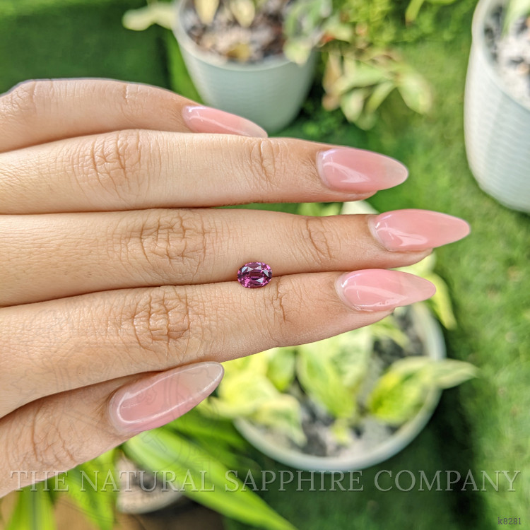 0.84 Ct. Rhodolite Garnet from Ceylon (Sri Lanka)