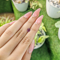 0.84 Ct. Rhodolite Garnet from Ceylon (Sri Lanka) Life Style