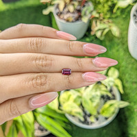 0.98 Ct. Rhodolite Garnet from Ceylon (Sri Lanka) Life Style