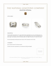 12.77 Ct. Zircon from Ceylon (Sri Lanka) Appraisal