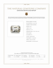12.77 Ct. Yellowish Brown Zircon from Ceylon (Sri Lanka) Scan Report