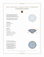 2.11 Ct. Zircon from Ceylon (Sri Lanka) 3 D Scan Report