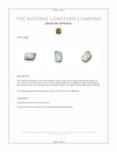 2.45 Ct. Multi Color Boulder Opal (Ironstone Opal) from Australia Appraisal