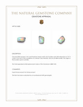 2.45 Ct. Multi Color Boulder Opal from Australia Appraisal