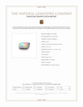 2.45 Ct. Multi Color Boulder Opal (Ironstone Opal) from Australia Scan Report