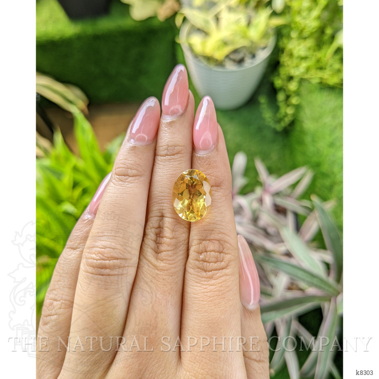 8.01 Ct. Citrine from Ceylon (Sri Lanka)