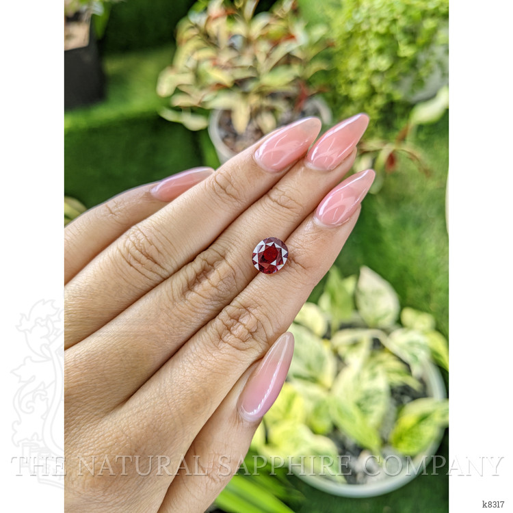 3.43 Ct. Rhodolite Garnet from Ceylon (Sri Lanka)