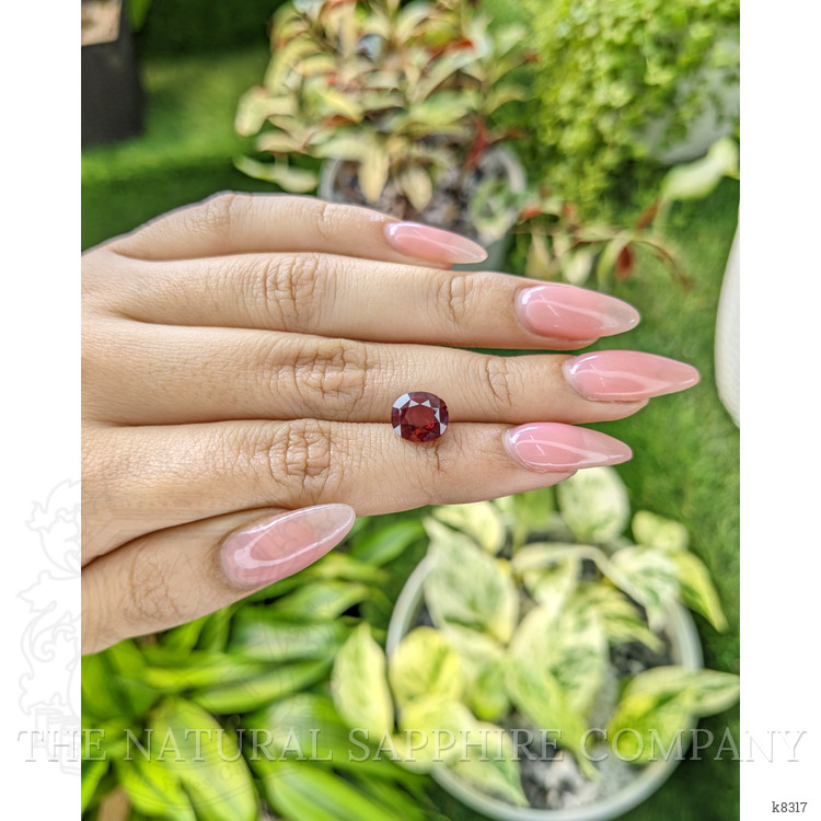 3.43 Ct. Rhodolite Garnet from Ceylon (Sri Lanka)