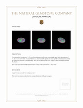 2.27 Ct. Crystal/Jelly Opal from Australia Appraisal