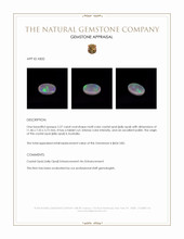 2.27 Ct. Multi Color Crystal Opal (Jelly Opal) from Australia Appraisal