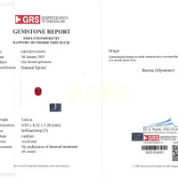 3.64 Ct. Spinel from Burma (Myanmar) Scan Report