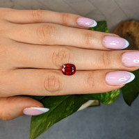 3.64 Ct. Red Spinel from Burma (Myanmar) Life Style