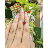 3.92 Ct. Rhodolite Garnet from Ceylon (Sri Lanka) Life Style