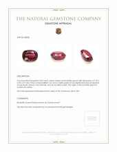 3.00 Ct. Rhodolite Garnet from Ceylon (Sri Lanka) Appraisal