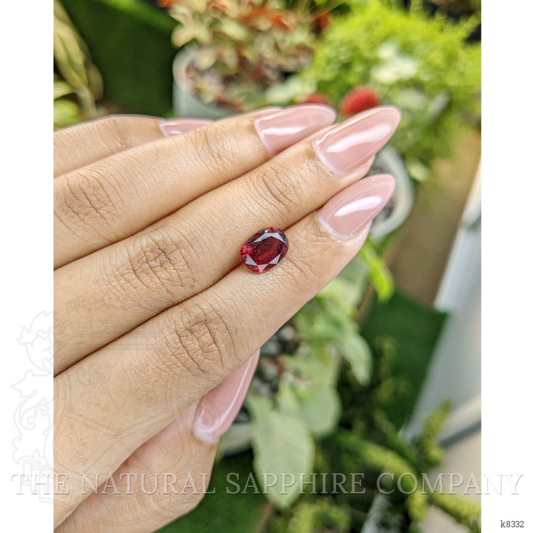 3.00 Ct. Rhodolite Garnet from Ceylon (Sri Lanka)