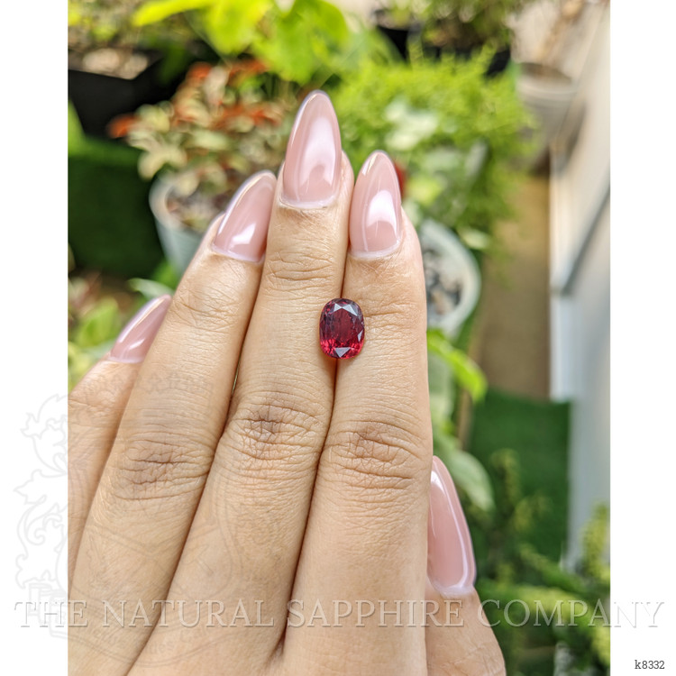 3.00 Ct. Rhodolite Garnet from Ceylon (Sri Lanka)
