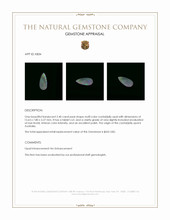 2.40 Ct. Crystal/Jelly Opal from Australia Appraisal