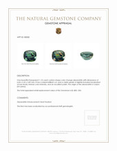 1.10 Ct. Alexandrite from Ceylon (Sri Lanka) Appraisal