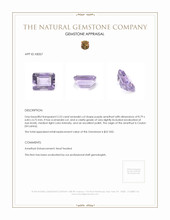 2.23 Ct. Amethyst from Ceylon (Sri Lanka) Appraisal