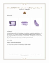 2.23 Ct. Amethyst from Ceylon (Sri Lanka) Appraisal