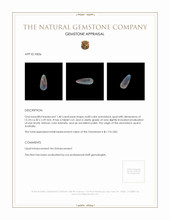 1.40 Ct. Semi-Black Opal from Australia Appraisal