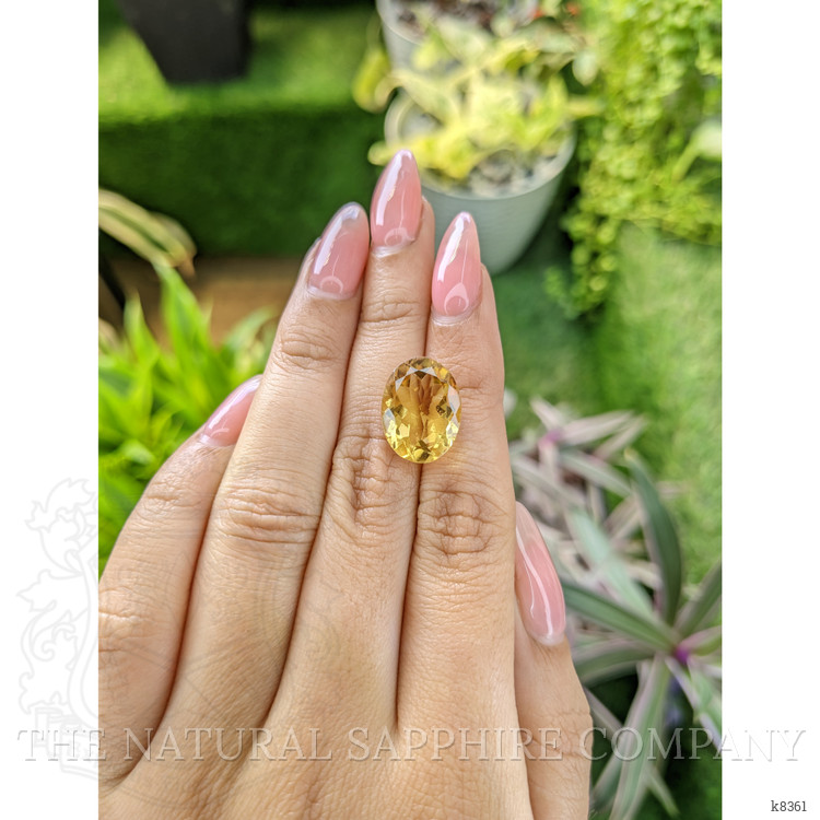8.06 Ct. Citrine from Ceylon (Sri Lanka)