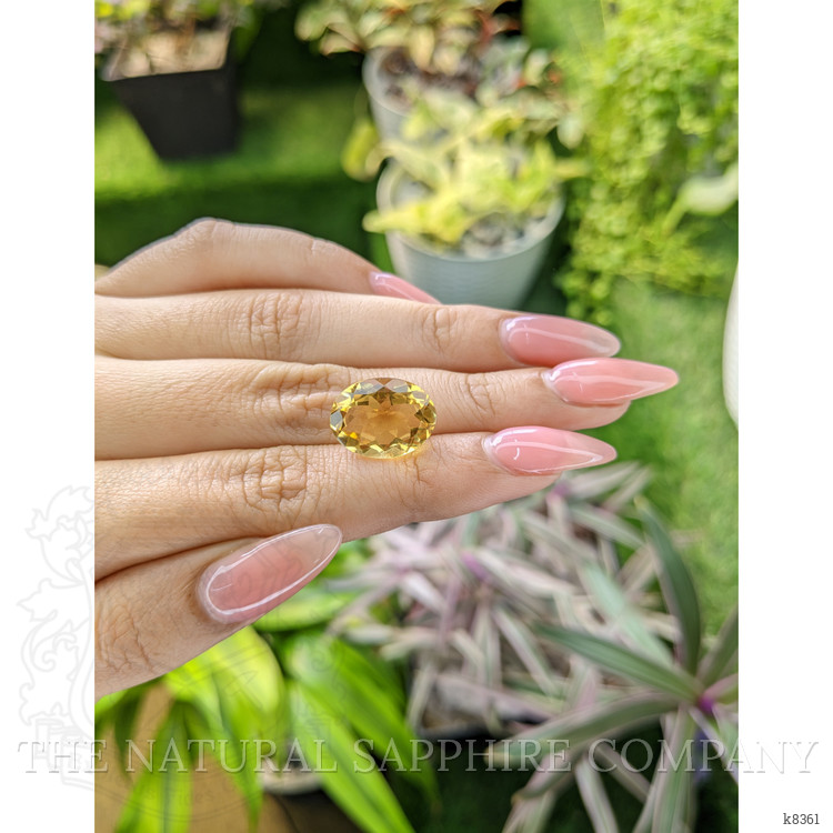 8.06 Ct. Citrine from Ceylon (Sri Lanka)