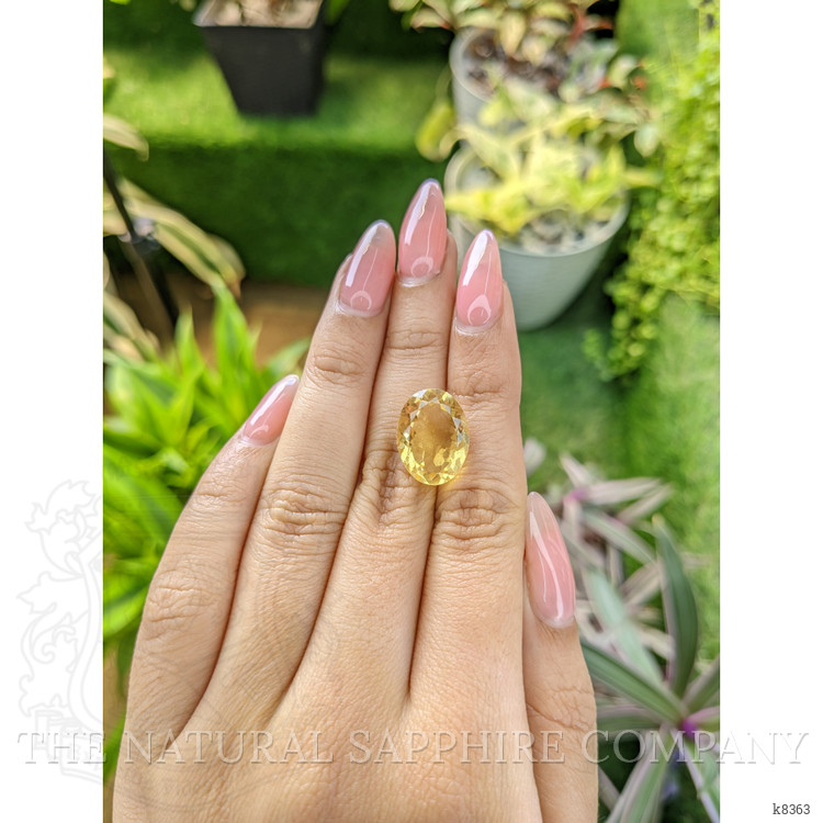 8.05 Ct. Citrine from Ceylon (Sri Lanka)